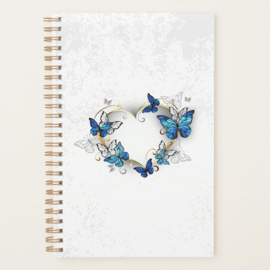 Sieraden Hart met Vlinders Morpho Planner (Voorkant)