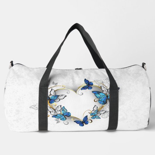 Sieraden Hart met Vlinders Morpho Plunjezak (Voorkant)