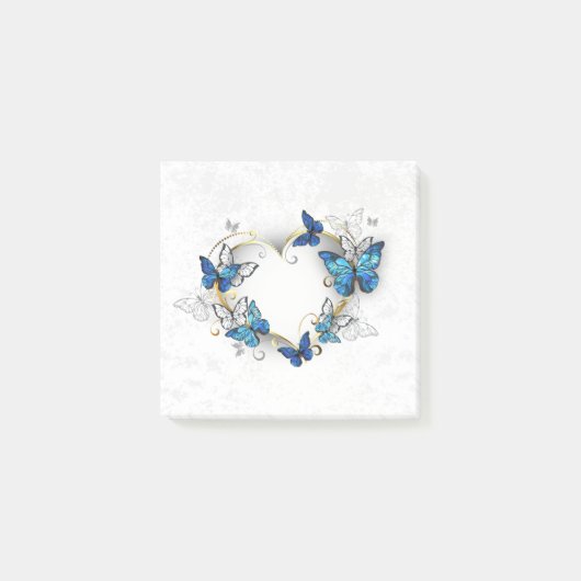 Sieraden Hart met Vlinders Morpho Post-it® Notes (Voorkant)