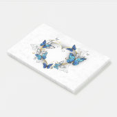 Sieraden Hart met Vlinders Morpho Post-it® Notes (Schuin)