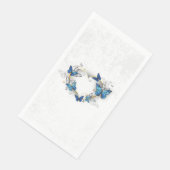 Sieraden Hart met Vlinders Morpho Servet (Hoek)