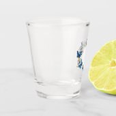 Sieraden Hart met Vlinders Morpho Shot Glas (Links)