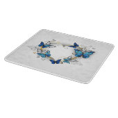 Sieraden Hart met Vlinders Morpho Snijplank (Hoek)