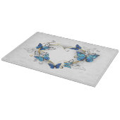 Sieraden Hart met Vlinders Morpho Snijplank (Hoek)