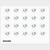 Sieraden Hart met Vlinders Morpho Sticker (Vel)