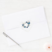 Sieraden Hart met Vlinders Morpho Sticker (Envelop)