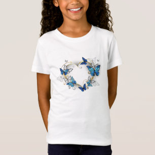 Sieraden Hart met Vlinders Morpho T-shirt