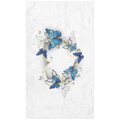 Sieraden Hart met Vlinders Morpho Tafelkleed (Voorkant)