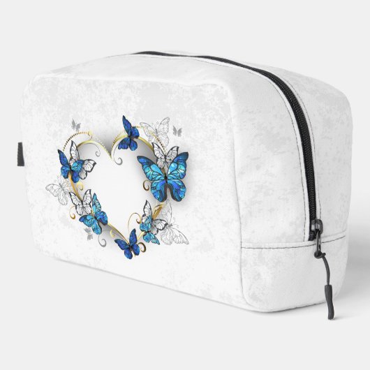 Sieraden Hart met Vlinders Morpho Toilettasje (Rechterhoek)