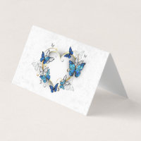 Sieraden Hart met Vlinders Morpho