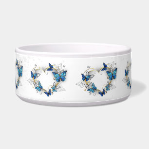 Sieraden Hart met Vlinders Morpho Voerbakje