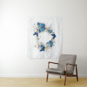 Sieraden Hart met Vlinders Morpho Wandkleed (In situ)