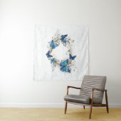 Sieraden Hart met Vlinders Morpho Wandkleed (In Situ (horizontaal))