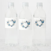 Sieraden Hart met Vlinders Morpho Waterfles Etiket (Flessen)