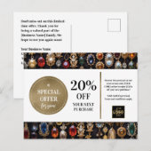 Sieraden Juwelier Coupon Korting Briefkaart (Voorkant / Achterkant)