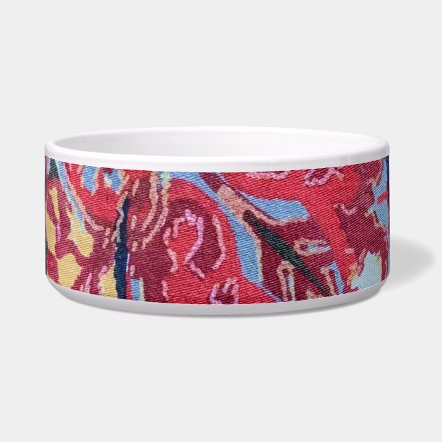 Sieraden Kleur Stof Ontwerp Foto Voerbakje (Voorkant)