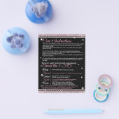 Sieraden Langer Mooier Verzorgingsinstructies Word Flyer (Enkel)