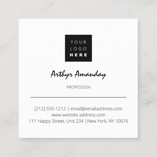 Sieraden Luxe Goederen Parels Roos Roze Wit Ingeli Vierkante Visitekaartje (Achterkant)