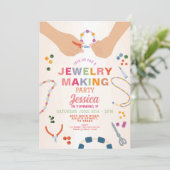 Sieraden Maken Ambachten Verjaardag Kralen Sierade Kaart (Staand voorkant)