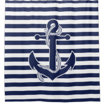 Sieraden met scheepvaartthema Douchegordijn Anker