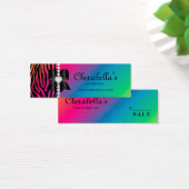 Sieraden Mode Retail Prijs Label Regenboog Zebra Mini Visitekaartjes (Bureau)