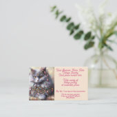 sieraden Nebelung Cat Shop Verkoop Etsy Visitekaartje (Staand voorkant)