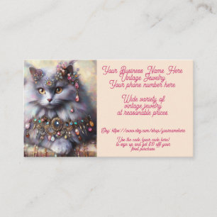sieraden Nebelung Cat Shop Verkoop Etsy Visitekaartje
