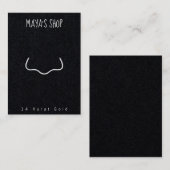 Sieraden noppenweergavekaart visitekaartje (Voorkant / Achterkant)