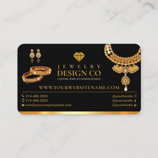 Sieraden Ontwerper, Sieraden Winkel, Design Lab, G Visitekaartje (Voorkant)