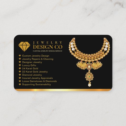 Sieraden Ontwerper, Sieraden Winkel, Design Lab, G Visitekaartje (Achterkant)