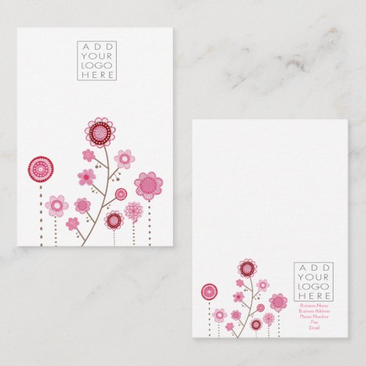 Sieraden Oorbellen Backing Product Visitekaartje (Voorkant / Achterkant)