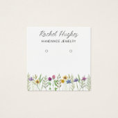 Sieraden Oorbellen Floral Display Kaart (Voorkant)