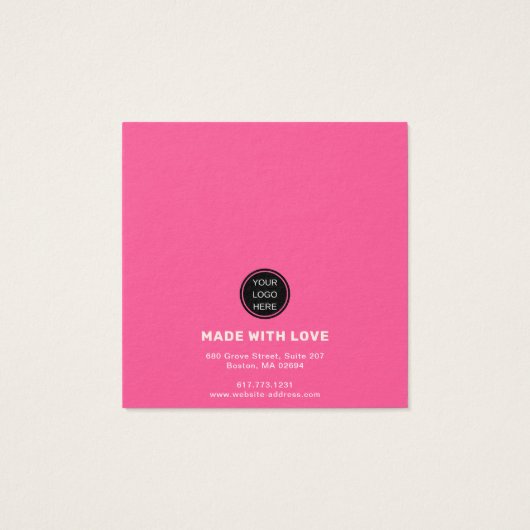 Sieraden Oorbellen Houder Display - Hot Pink Vrouw Vierkante Visitekaartjes