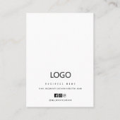 Sieraden Oorbellen Ketting Armband Display Kaart Visitekaartje (Achterkant)