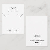 Sieraden Oorbellen Ketting Armband Display Kaart Visitekaartje (Voorkant / Achterkant)