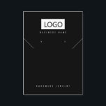 Sieraden Oorbellen Ketting Armband Display Kaart Visitekaartje<br><div class="desc">Als je logo niet goed groot is, ga dan naar "personaliseer dit" en "bewerk met behulp van de ontwerptool", klik dan op de logo en houd de Shift-toets ingedrukt terwijl je het formaat wijzigt. Neem gerust contact met me op en ik zal mijn best doen om je te helpen. Deze...</div>