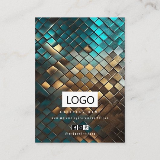 Sieraden Oorbellen Ketting Armband Display Kaart Visitekaartje (Achterkant)