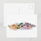 Sieraden op wit briefkaart (Voorkant / Achterkant)