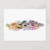Sieraden op wit briefkaart (Voorkant)