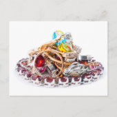 Sieraden op wit briefkaart (Voorkant)