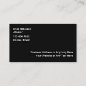 Sieraden Opal Look Kleurrijke Visitekaartjes (Achterkant)