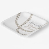 Sieraden Parel Ketting Vrijgezellenfeest Papieren Bordje (Gebogen)