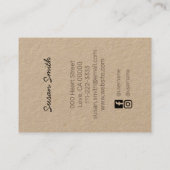 Sieraden Parels Ketting Display Gouden Hart Glamou Visitekaartje (Achterkant)