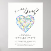 Sieraden partij diamant liefde bling promotioneel poster (Voorkant)