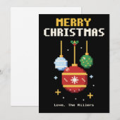 Sieraden Pixel Art Kerstkaart (Voorkant / Achterkant)