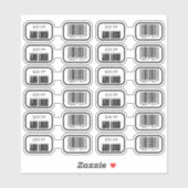 Sieraden Prijs Label Met Zakelijke Logo & Barcode (Vel)