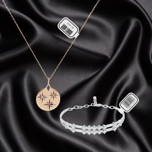 Sieraden Prijs Label Met Zakelijke Logo & Barcode