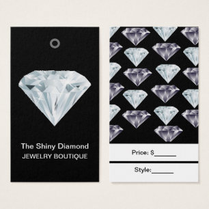 Sieraden Prijskaartjes Diamant Aangepast Geen Stre Visitekaartje