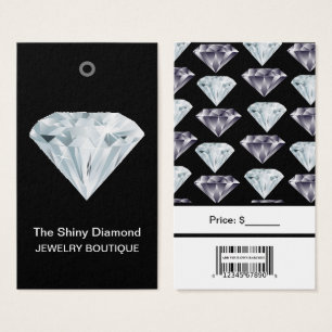 Sieraden Prijskaartjes Diamant Aangepast met Barco Visitekaartje