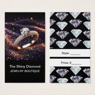 Sieraden Prijskaartjes Diamant Aangepaste Prijskaa Visitekaartje